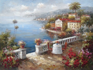 Mediterranean Oil Painting 0006