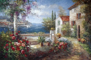 Mediterranean Oil Painting 0009