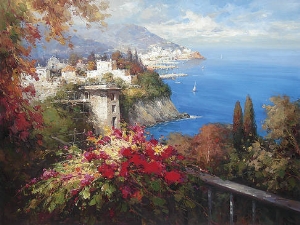 Mediterranean Oil Painting 0013