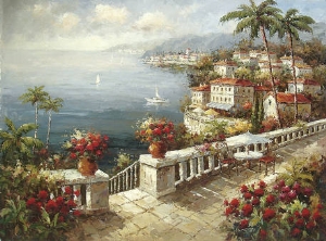 Mediterranean Oil Painting 0025
