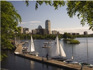 Boating on the Charles River, Boston, Massachusetts, New England, USA