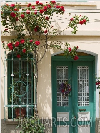 Village Doorway, Agiasos, Lesvos, Mytilini, Aegean Islands, Greece