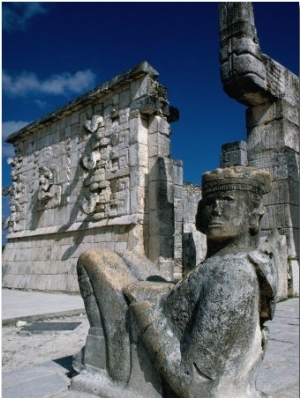 Mayan Ruins at Chichen Itza Site, Chichen Itza, Yucatan, Mexico