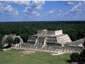 Temple of the Warriors, Chichen Itza, Unesco World Heritage Site, Yucatan, Mexico, North America