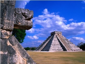 The Castle (El Castillo), Also Known as the Pyramid of Kukulcan at Chichen Itza, Mexico