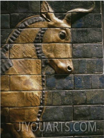 Babylonian Wall Tiles, Babylon, Iraq, Middle East