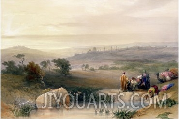 Jerusalem, April 1839, Plate 22 from Volume I of The Holy Land , Pub. 1842