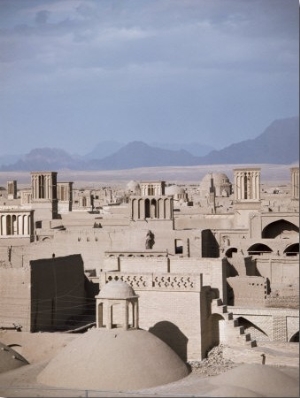 Rooftops and Wind Towers, Yazd, Iran, Middle East