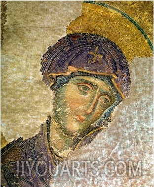 Saint Mary, from the Deesis in the North Gallery, Byzantine Mosaic, 12th Century