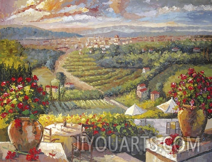 Landscape Oil Painting,Villages oil paintings0005