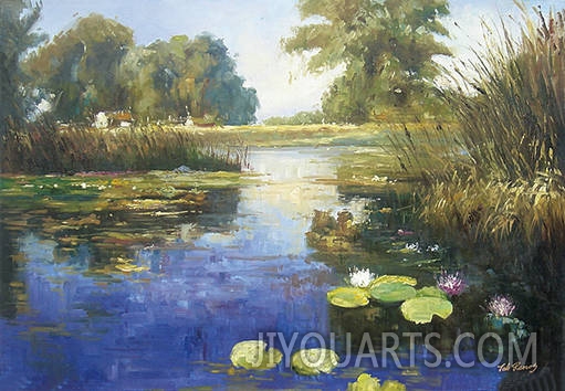 Landscape Oil Painting 100% Handmade Museum Quality0113,Monet