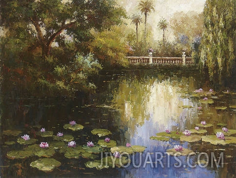 Landscape Oil Painting 100% Handmade Museum Quality0119,Monet