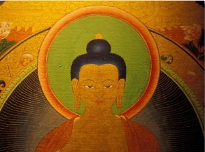 Buddha on a Thanka Painting, Tibet