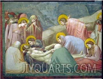 Lamentation over the Dead Christ, circa 1305 (Detail)