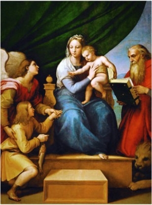Madonna with a Fish (In the Hand of Young Tobias, Accompanied by the Archangel Raphael)