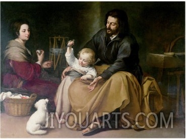 The Holy Family with the Little Bird, circa 1650