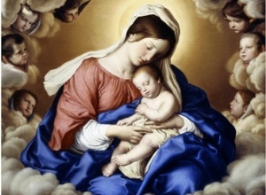 The Madonna and Child in Glory with Cherubs