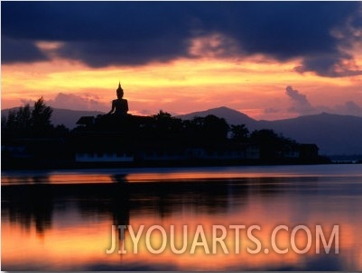 Sunset Over Big Buddha, Thailand