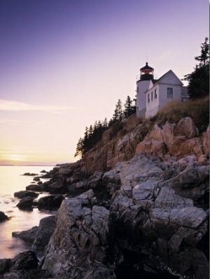 Bass Harbor Head Lighthouse, Acadia Nat. Park, Maine, USA