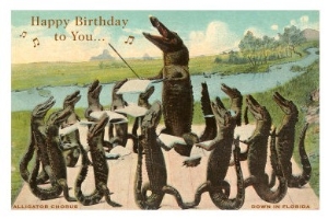 Alligator Chorus Singing Happy Birthday