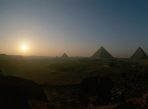 Sunset at Giza