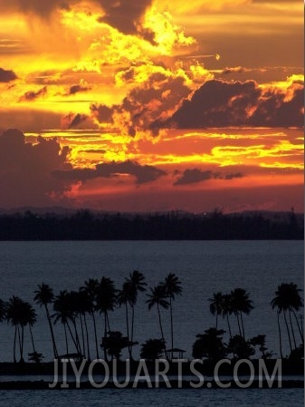 The Sun Sets Over the Bay of San Juan, Puerto Rico