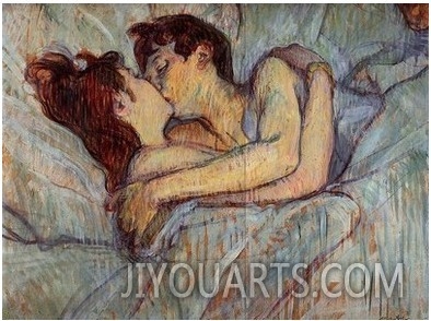In Bed: The Kiss