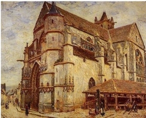 The Church at Moret, Icy Weather