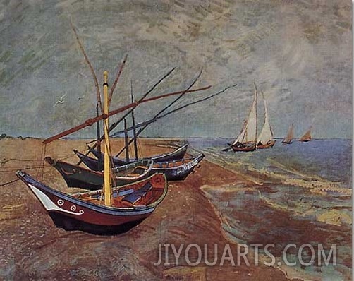 Boats at Sainte Maries, 1888