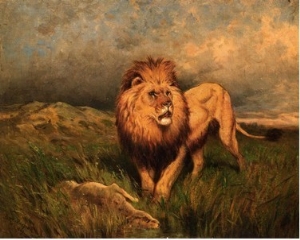 Lion and Prey
