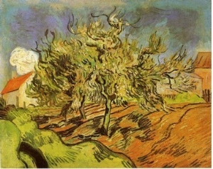 Landscape with Three Trees and a House