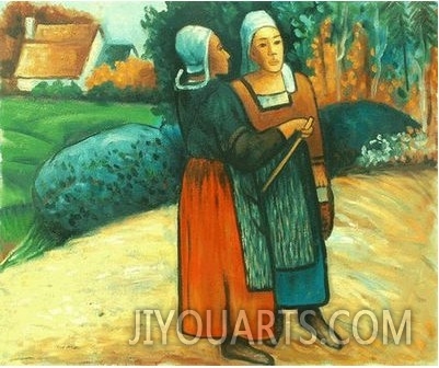 Two Breton Women on the Road