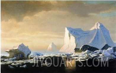 Seascape with Icebergs