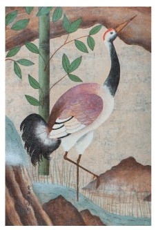 Cranes and Water Lilies I, 1991