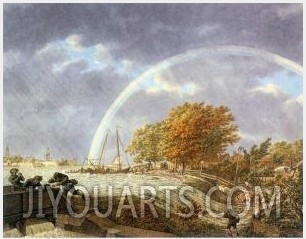 Autumn Landscape with Rainbow 1779