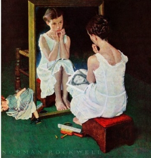 "Girl at the Mirror", March 6,1954