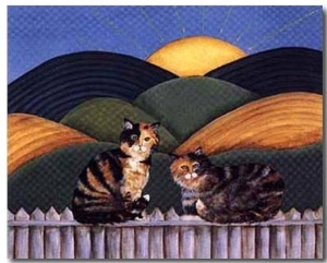 Cats At Sunrise,double cats