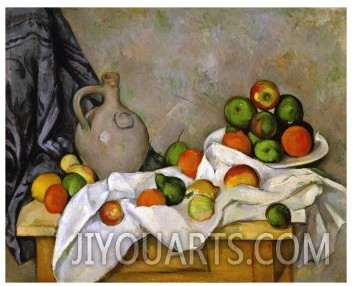 Curtain, Jug and Bowl of Fruit, 1893 1894