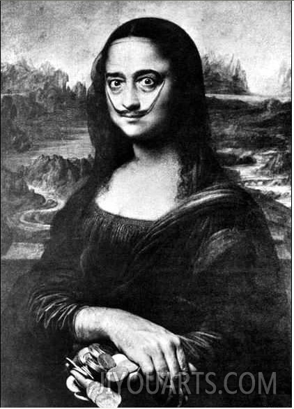 Self portrait of the Mona Lisa Salvador Dali
