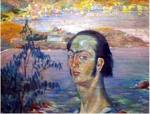 Rafael neck with self portrait