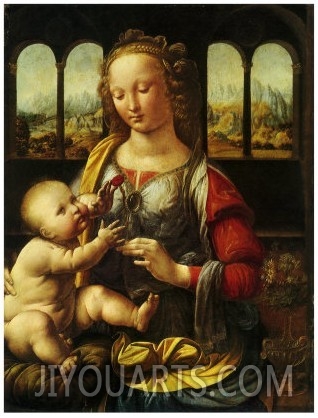 Madonna and Carnation,1478