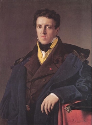 The portrait of Jean Auguste Dominique Ingres
