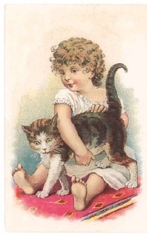 Girl with  cat
