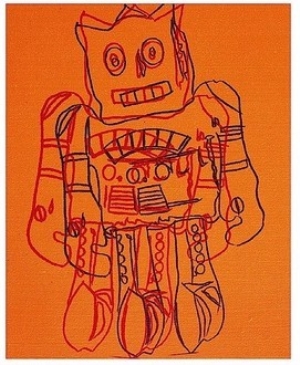 Moon Explorer Robot, c1983 (orange)