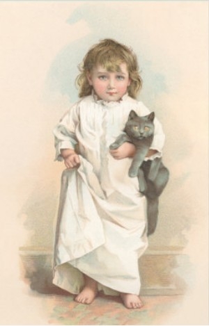 Girl with  cat IV