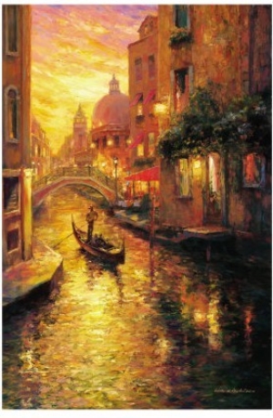 Gondola in Sunset, Venice