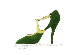 Shoe, c1955 (Green and Yellow)