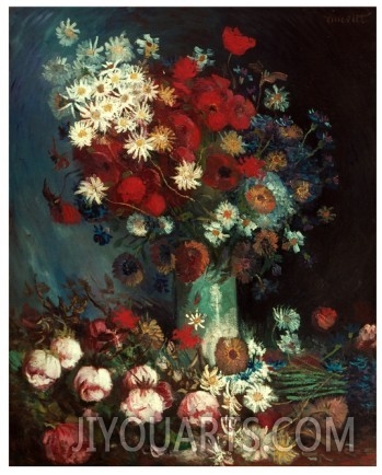 100% handmade oil painting,flowers painting,Still Life, 1886,Van Gogh painting