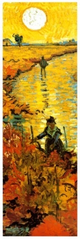 Fields oil painting,The Red Vineyard at Arles, c.1888 (detail),Vincent Van Gogh oil painting