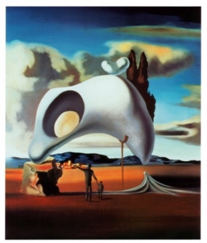 Abstract figures oil painting of Atavistic Vestiges after the Rain 1934 by Salvador Dali